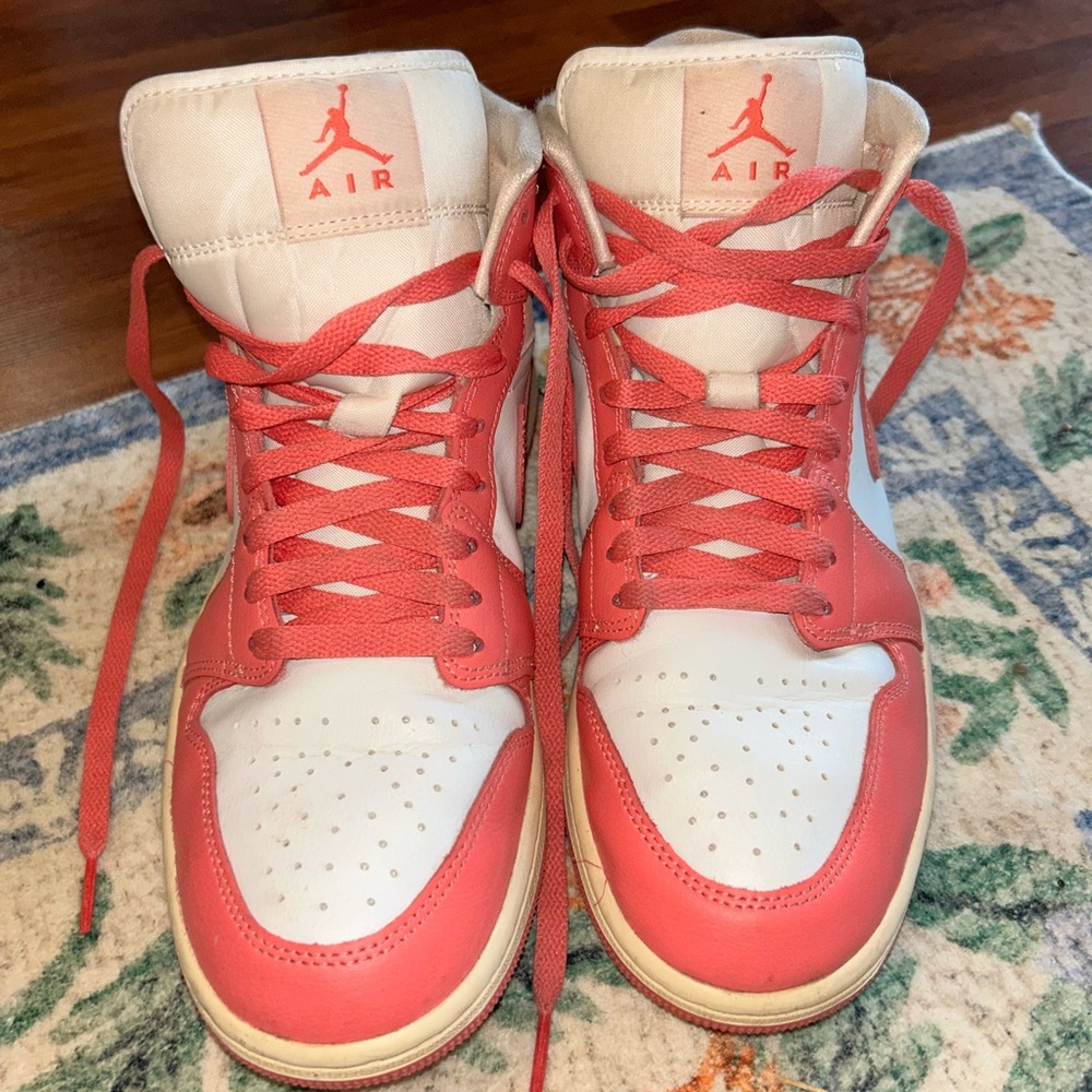 Jordan Women’s Athletic Shoes Pink White - Picture 4 of 10